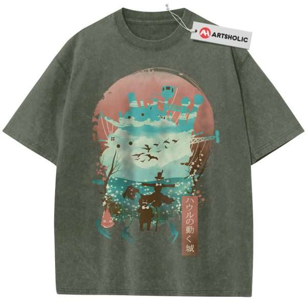 Howl's Moving Castle Shirt, Studio Ghibli Shirt, Anime Shirt, Vintage Tee