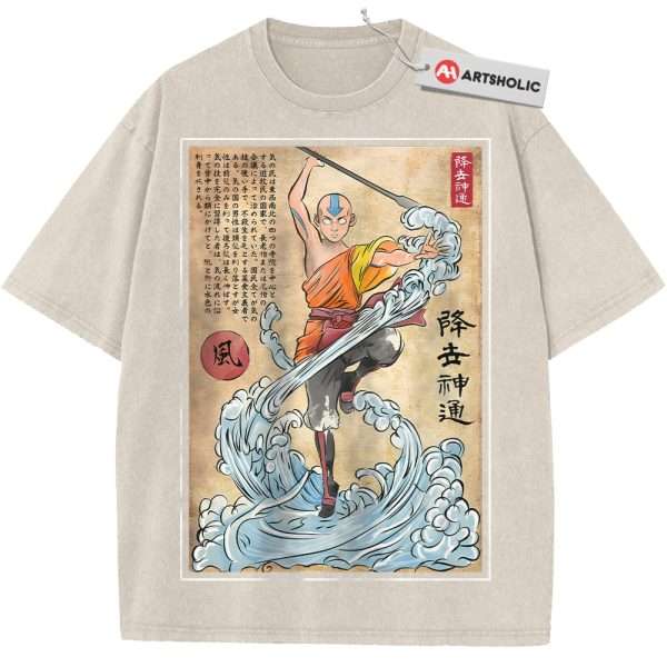 Aang Shirt, Avatar the Last Airbender Shirt, Animated Shirt, Vintage Tee - Apricot, L