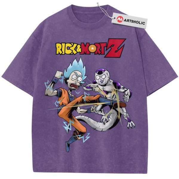 Dragon Ball x Rick and Morty Shirt, Animated Shirt, Vintage T-Shirt
