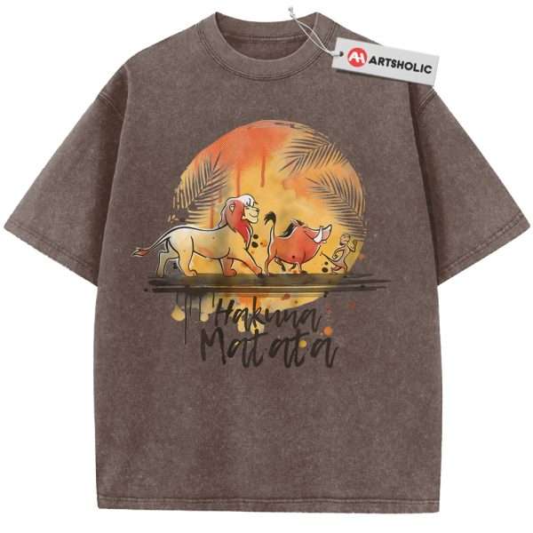 The Lion King Shirt, Animated Shirt, Vintage Tee - Coffee, XL