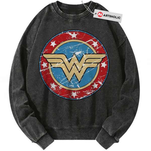 Wonder Woman Sweatshirt, Comic Sweatshirt, Vintage Sweatshirt