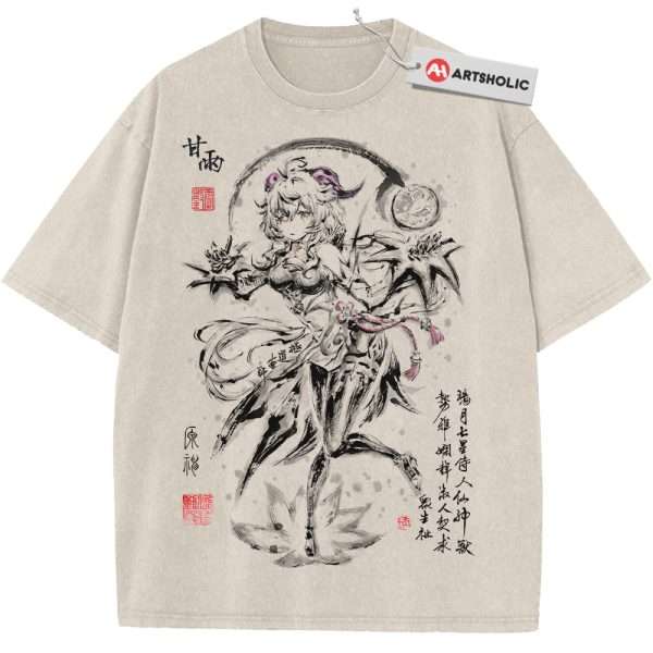 Ganyu Shirt, Genshin Impact Shirt, Game Shirt, Vintage T-Shirt