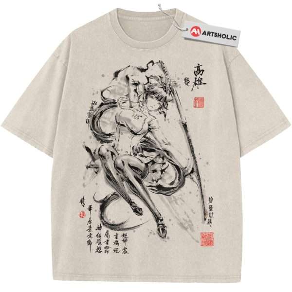 Takao Shirt, Azur Lane Shirt, Game Shirt, Vintage Tee