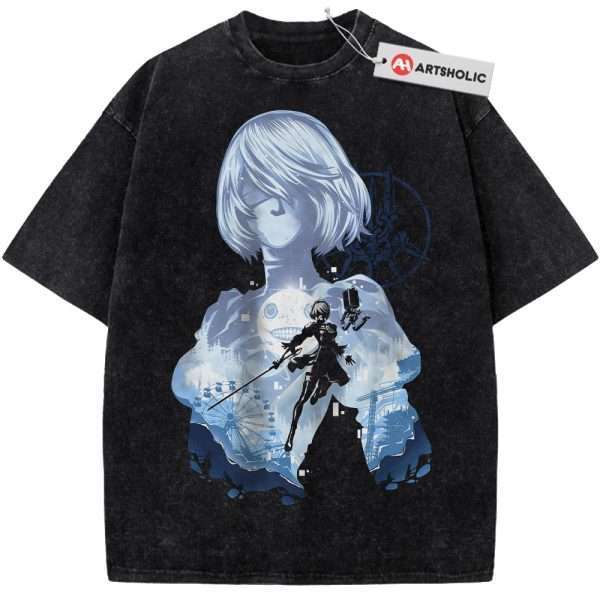 2B Shirt, NieR:Automata Shirt, Game Shirt, Vintage T-Shirt
