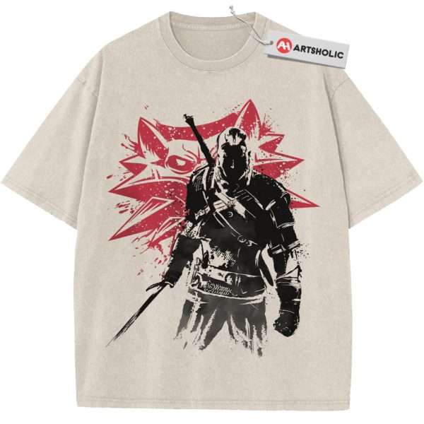 Geralt of Rivia Shirt, The Witcher Shirt, Game Shirt, Vintage Tee
