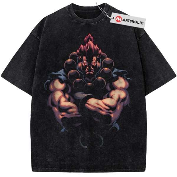 Akuma Shirt, Street Fighter Shirt, Game Shirt, Vintage T-Shirt