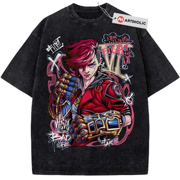 Vi - Arcane Shirt, League of Legends Shirt, Game Shirt, Vintage T-Shirt