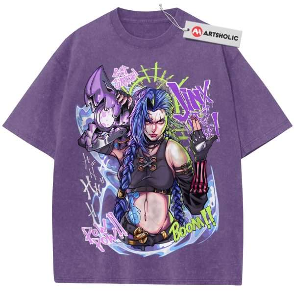 Jinx - Arcane Shirt, League of Legends Shirt, Game Shirt, Vintage T-Shirt