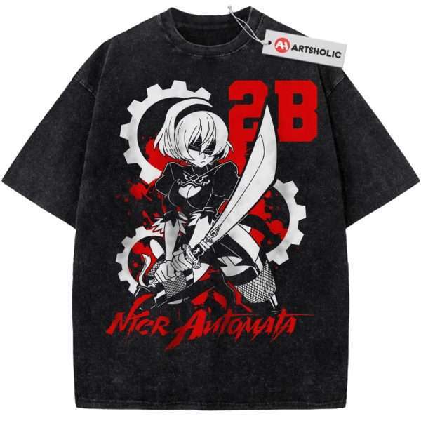 2B Shirt, NieR:Automata Shirt, Game Shirt, Vintage Tee