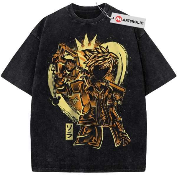 Sora Shirt, Kingdom Hearts Shirt, Game Shirt, Vintage T-Shirt