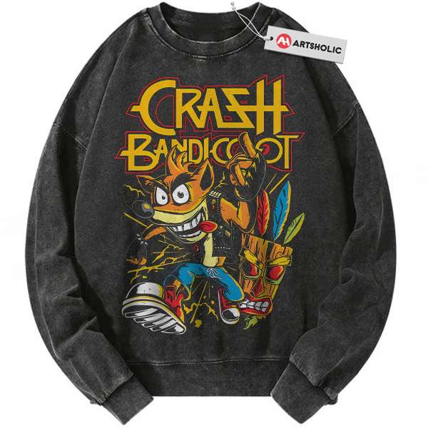 Crash Bandicoot Sweatshirt, Game Sweatshirt, Vintage Sweater