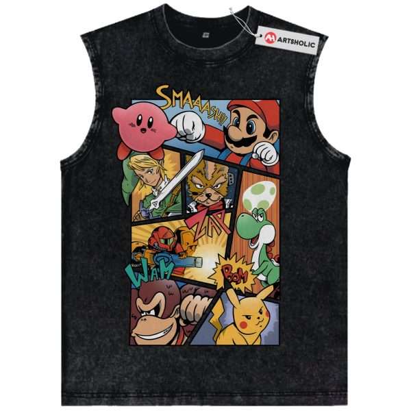 Super Smash Bros Tank Top, Game Tank Top, Vintage Tank Top
