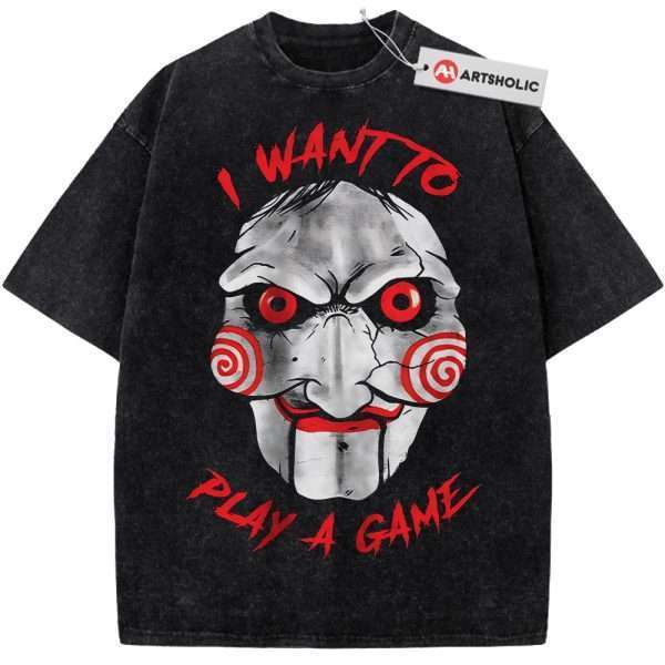 Jigsaw Shirt, Saw Shirt, Halloween Shirt, Horror Shirt, Vintage T-Shirt