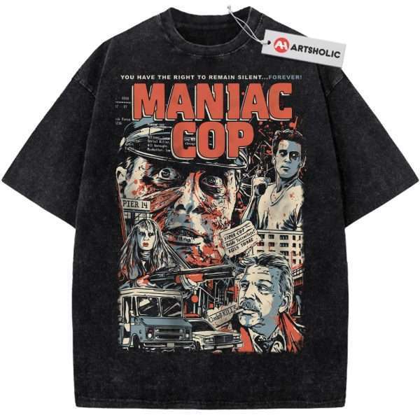 Maniac Cop Shirt, Halloween Shirt, Horror Movie Shirt, Vintage T-Shirt