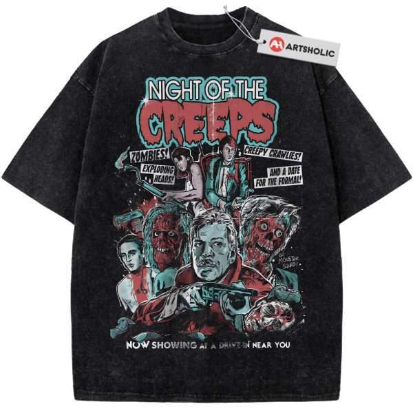 Night of the Creeps Shirt, Halloween Shirt, Horror Movie Shirt, Vintage T-Shirt