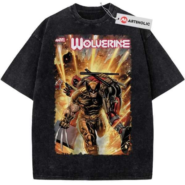 Deadpool vs Wolverine Shirt, Marvel Comics Shirt, Vintage Tee