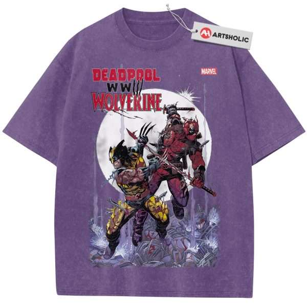 Deadpool Shirt, Wolverine Shirt, Marvel Comics Shirt, Vintage Tee