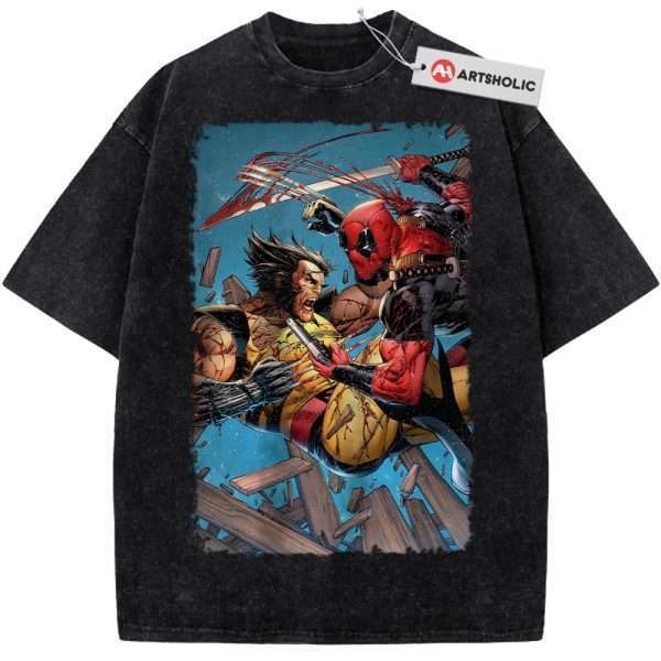 Deadpool vs Wolverine Shirt, Marvel Comics Shirt, Vintage Tee