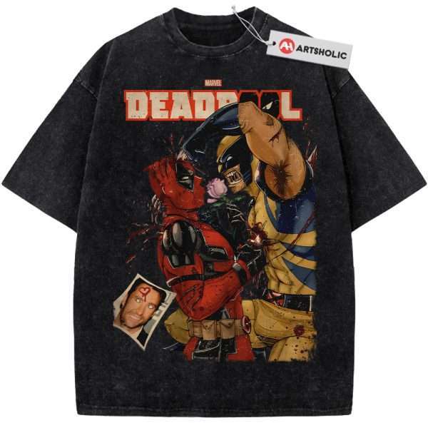 Deadpool vs Wolverine Shirt, Marvel Comics Shirt, Vintage Tee