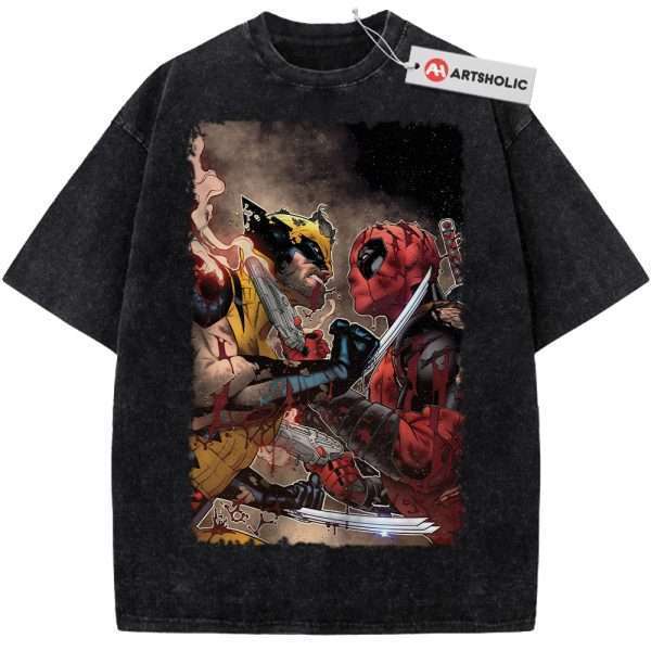 Deadpool Shirt, Wolverine Shirt, Marvel Comics Shirt, Vintage Tee