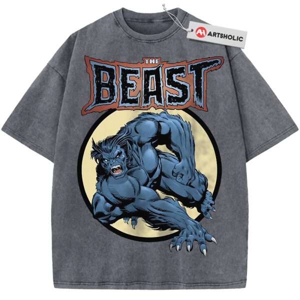 Beast Shirt, X-Men Shirt, Marvel Comics Shirt, Vintage Tee - Grey, 5XL