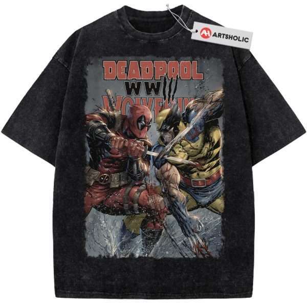 Deadpool Shirt, Wolverine Shirt, Marvel Comics Shirt, Vintage Tee