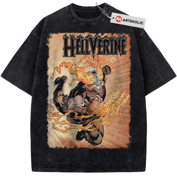 Hellverine Shirt, Marvel Comics Shirt, Vintage Tee