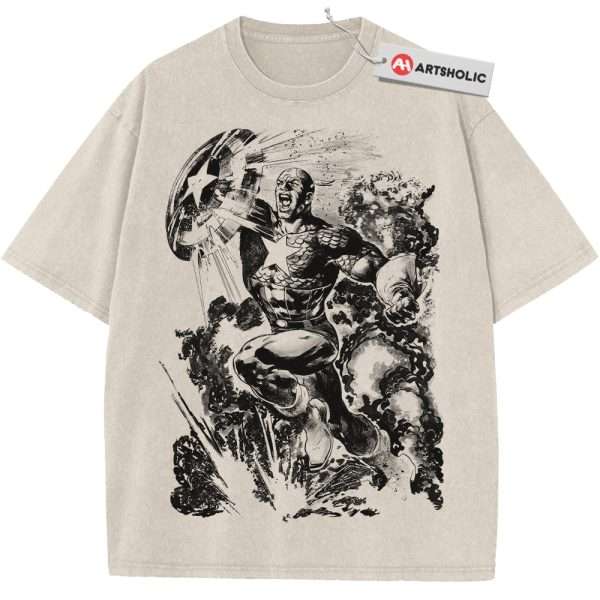 Captain America Shirt, Marvel Comics Shirt, Vintage Tee