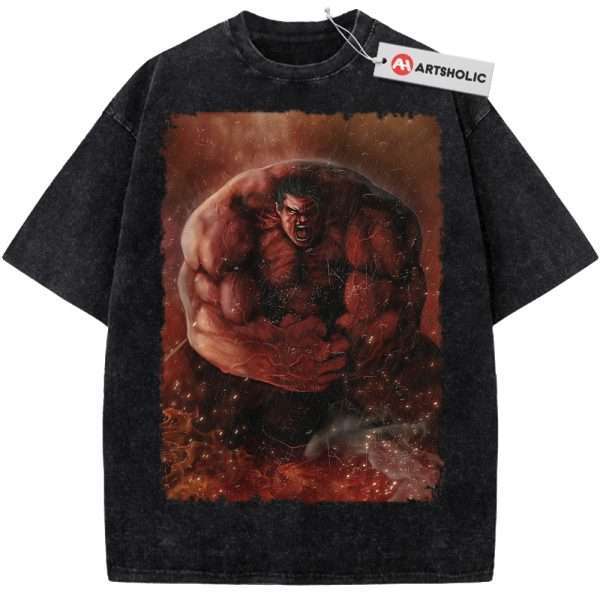Red Hulk Shirt, Marvel Comics Shirt, Vintage Tee