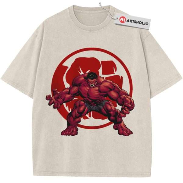 Red Hulk Shirt, Marvel Comics Shirt, Vintage Tee