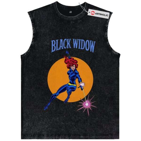 Black Widow Tank Top, Marvel Comics Tank Top, Vintage Tank Top