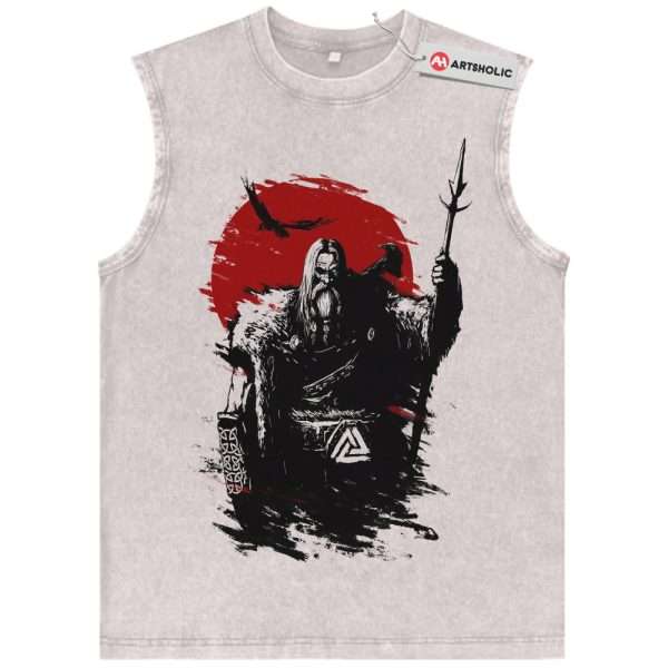Odin Tank Top, Norse Mythology Tank Top, Vintage Tank Top