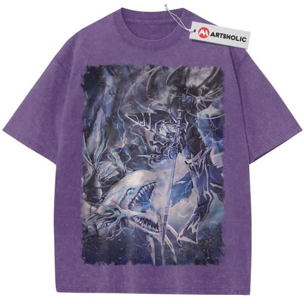 Dark Magician Shirt, Blue-Eyes White Dragon Shirt, Anime Shirt, Vintage Tee - Purple, L