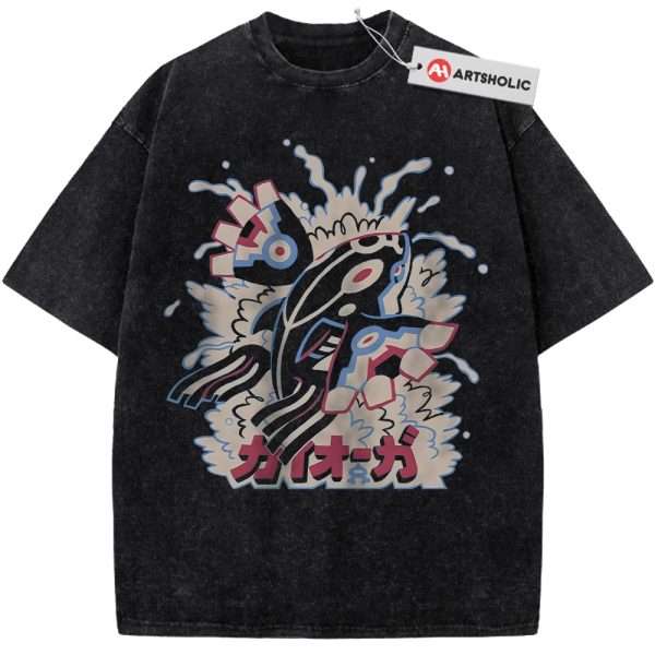 Kyogre Shirt, Pokemon shirt, Anime Shirt, Vintage T-Shirt - Black, M