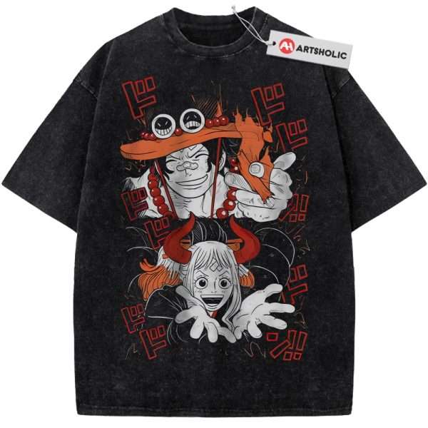 Portgas D Ace Shirt, Yamato Shirt, One Piece Shirt, Anime Shirt, Vintage Tee