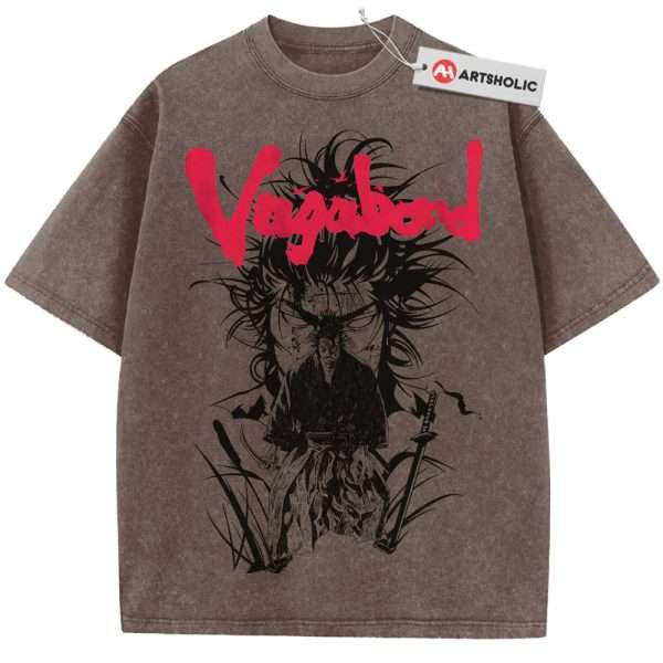 Miyamoto Musashi Shirt, Vagabond Shirt, Anime Shirt, Vintage Tee