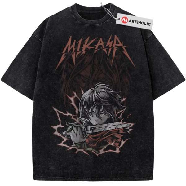 Mikasa Ackerman Shirt, Eren Yeager Shirt, Attack on Titan Shirt, AOT Shirt, Anime Shirt, Vintage Tee