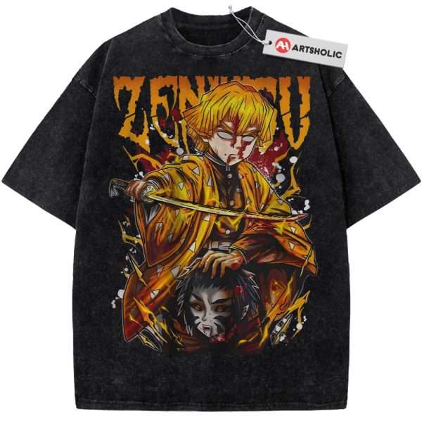 Zenitsu Agatsuma Shirt, Demon Slayer Shirt, Anime Shirt, Vintage T-Shirt