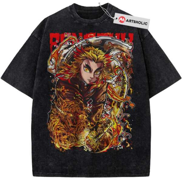 Kyojuro Rengoku Shirt, Demon Slayer Shirt, Anime Shirt, Vintage T-Shirt