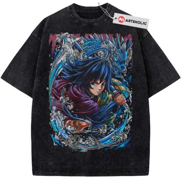 Giyu Tomioka Shirt, Demon Slayer Shirt, Anime Shirt, Vintage Tee