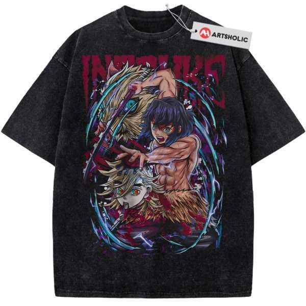 Inosuke Hashibira Shirt, Demon Slayer Shirt, Anime Shirt, Vintage T-Shirt