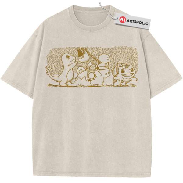 Pikachu Shirt, Bulbasaur Shirt, Squirtle Shirt, Charmander Shirt, Pokemon shirt, Anime Shirt, Vintage T-Shirt
