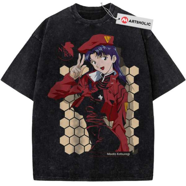 Misato Katsuragi Shirt, Neon Genesis Evangelion Shirt, Anime Shirt, Vintage Tee