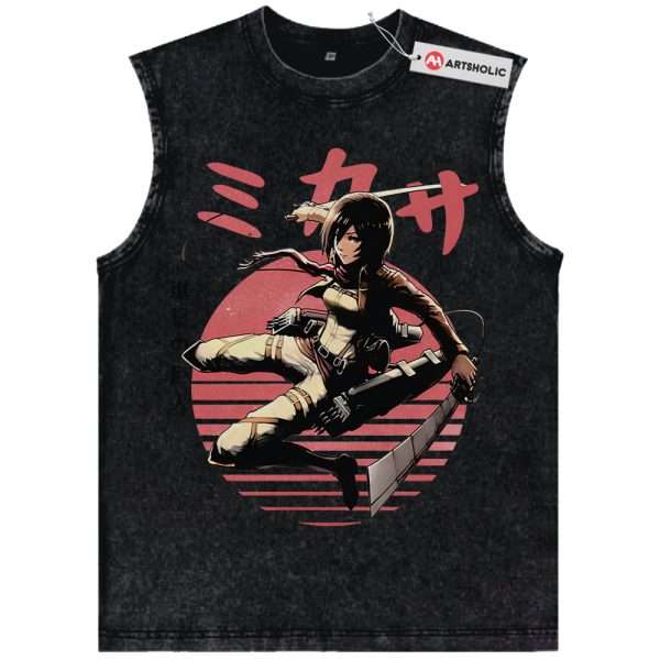 Mikasa Ackerman Tank Top, Attack on Titan Tank Top, AOT Tank Top, Anime Tank Top, Vintage Tank Top