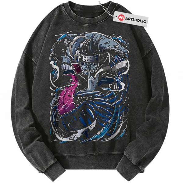 Kisame Hoshigaki Sweatshirt, Naruto Sweatshirt, Anime Sweatshirt, Vintage Sweatshirt