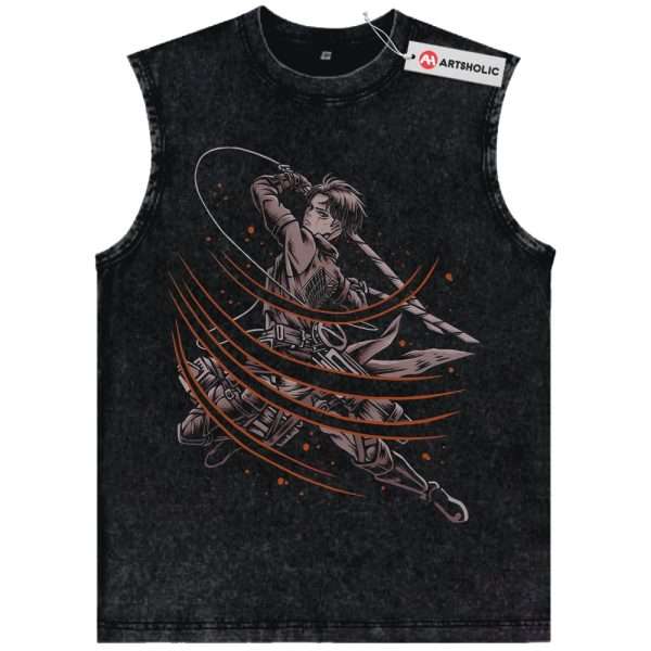 Levi Ackerman Tank Top, Attack On Titan Tank Top, AOT Tank Top, Anime Tank Top, Vintage Tank Top