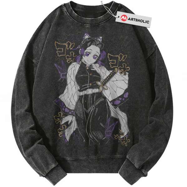 Shinobu Kocho Sweatshirt, Demon Slayer Sweatshirt, Anime Sweatshirt, Vintage Sweater