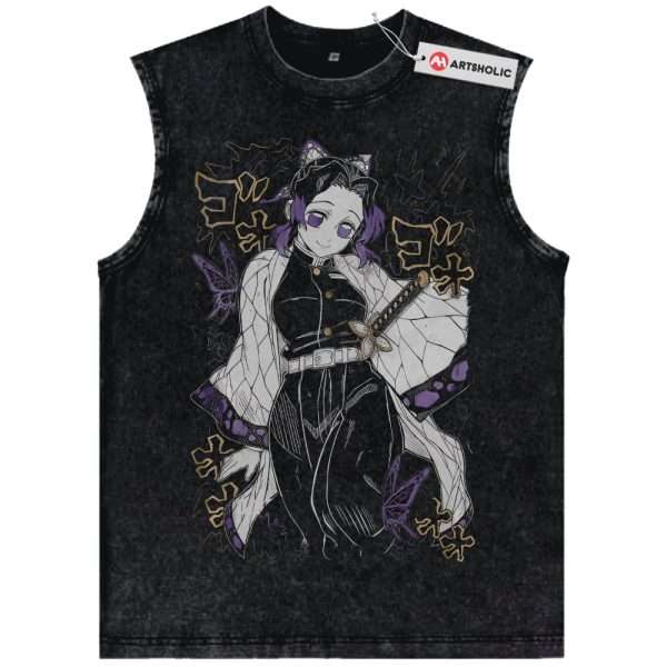 Shinobu Kocho Tank Top, Demon Slayer Tank Top, Anime Tank Top, Vintage Tank Top