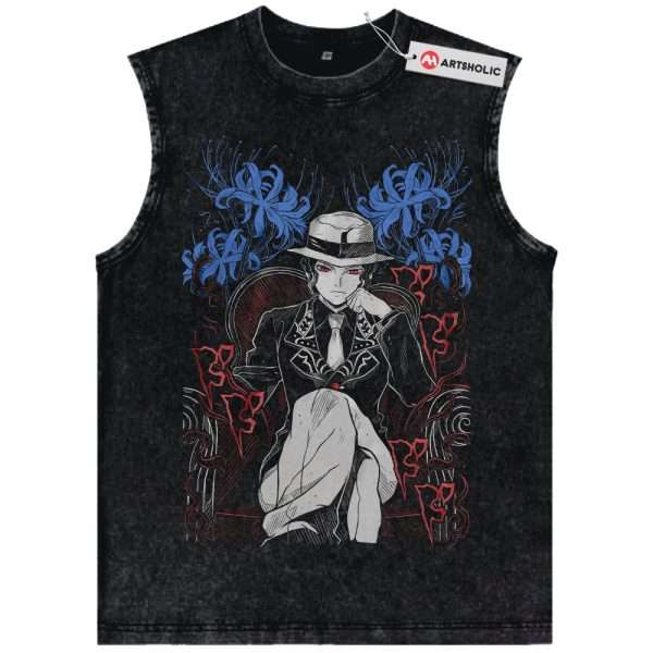 Muzan Kibutsuji Tank Top, Demon Slayer Tank Top, Anime Tank Top, Vintage Tank Top