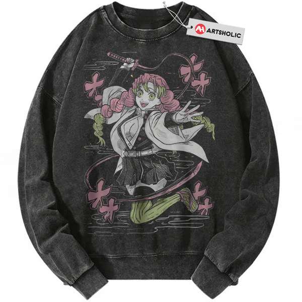 Mitsuri Kanroji Sweatshirt, Demon Slayer Sweatshirt, Anime Sweatshirt, Vintage Sweater